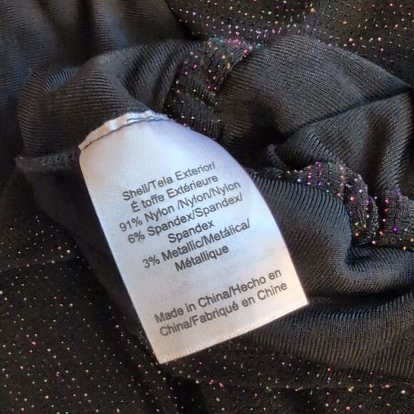 NWT ModCloth Layered In Luminosity black balloon long sleeve blouse metallic XS - Picture 8 of 10